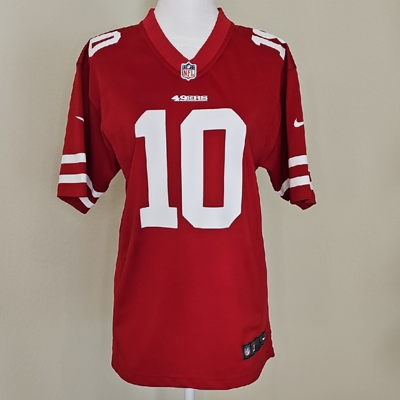 Nike Tops - Nike NFL 49ers "On Field" Jimmy Garoppolo #10 Women's Jersey Red/White Size L